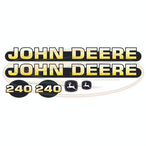 Aftermarket John Deere 125 Skid Steer Decals 